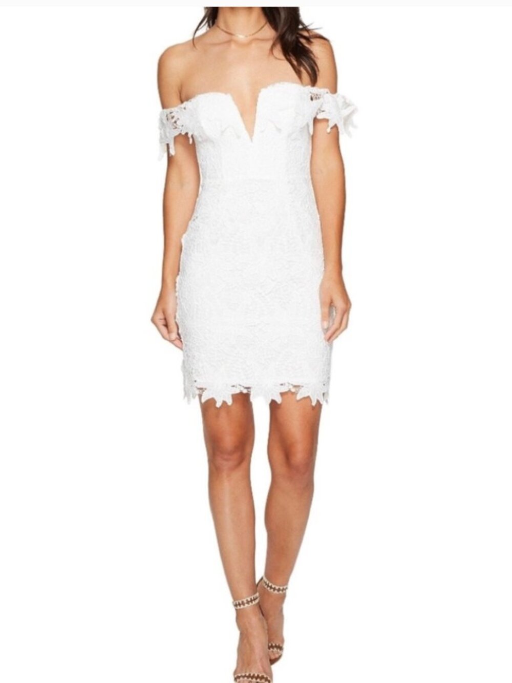 NWT ASTR the Label Daniela Dress in White